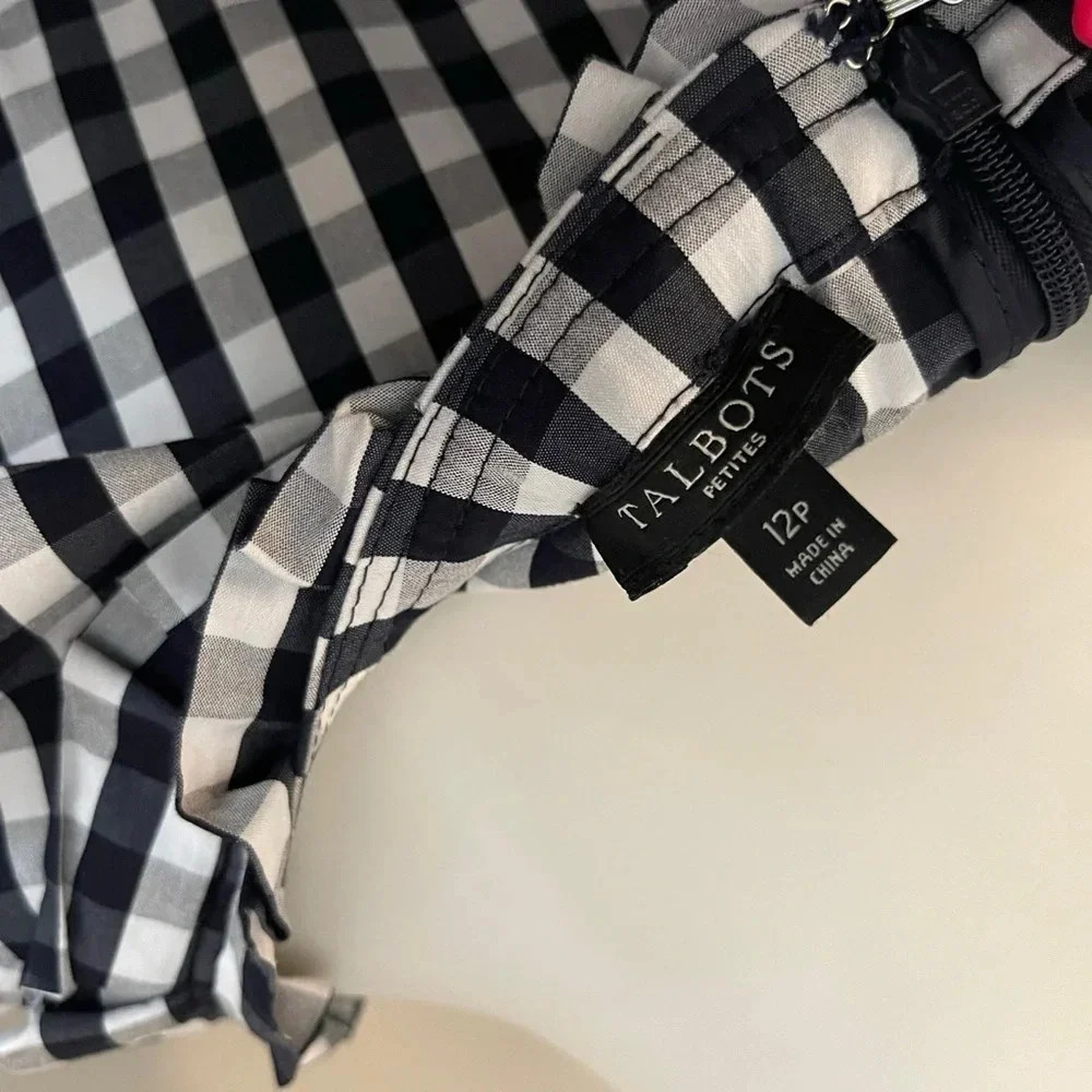 Talbots gingham dress classic summer preppy petite chic church - Picture 4 of 5
